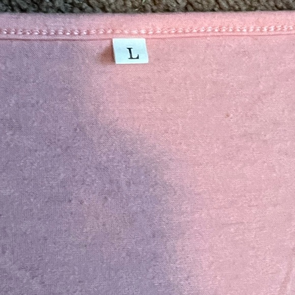 Bundle of 2 Women’s Short Sleeve Tops Lace Ruched Summer Size Large - Picture 5 of 5